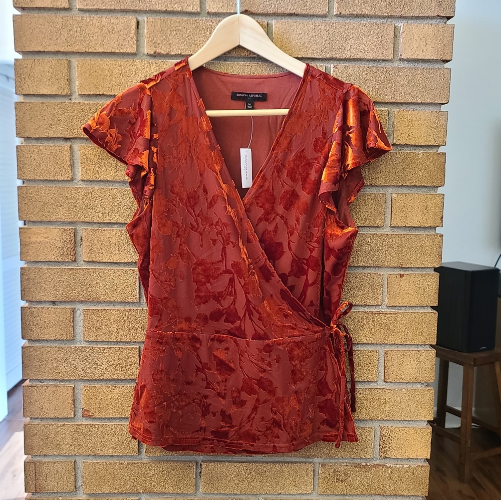 Banana Republic velvet top.